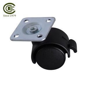 เฟอร์นิเจอร์ล้อเลื่อนขนาดเล็ก30มม. วัสดุไนลอนคู่หมุนได้พร้อมเบรคสำหรับชั้นวางหนังสือตู้ - Product Image 4