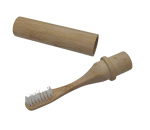 Brosse à dents de voyage écologique avec étui pliable à poils souples personnalisable biodégradable jetable pour adultes enfants - Product Image 3