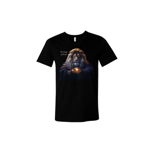 Lion royal mystique # Hauts de loisirs élégants à imprimé lion - Product Image 1