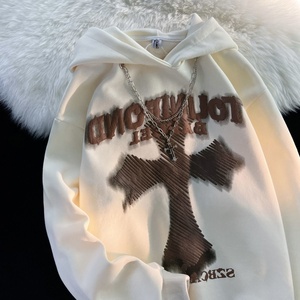 Sudadera con capucha personalizada de alta calidad para hombre, algodón de invierno, poliéster, suministro OEM ODM impreso con logotipo propio - Product Image 3