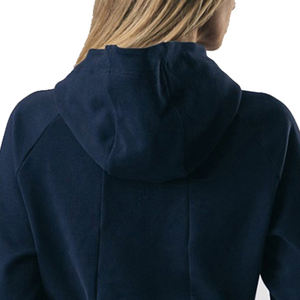 Top corto de Punto ligero para mujer con capucha y mangas completas 100% algodón nuevo diseño logotipo frontal profesional venta al por mayor - Product Image 6