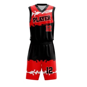 Ensembles d'uniformes de basketball de qualité supérieure, antibactériens, respirants et à séchage rapide pour hommes, comprenant un maillot et un short. - Product Image 5