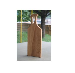 Tabla de cortar de madera de acacia natural hecha a mano más vendida con mango Tabla de cortar de verduras barata para Cocina - Product Image 1