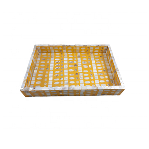 Plateau de nourriture décoratif de conception fantastique pour accessoires de cuisine plateau de collations de Dessert en bois avec travail de vadrouille - Product Image 1