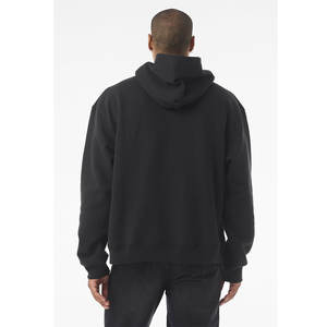 Bella + Toile Unisexe Éponge Polaire Pull Noir À Capuche XL Polaire Pull À Capuche Sweat DTG 4719 - Product Image 3