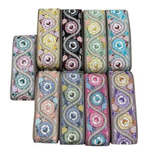 2025 Embroidered High Quality Designer <b>Lace</b> <b>Ribbons</b> Trim Dress Neck Beaded <b>Lace</b> at Wholesale Price for Export From India - Product Image 1