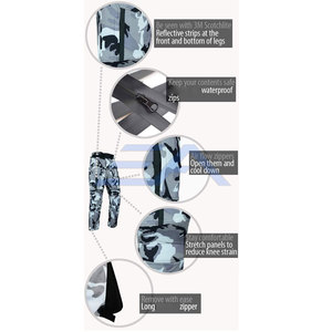 Pantalon de moto en cuir respirant de haute qualité pour l'hiver, usage extérieur, couleur unie, style streetwear, ENROBE APPAREL, manches longues pour homme, 240g - Product Image 4