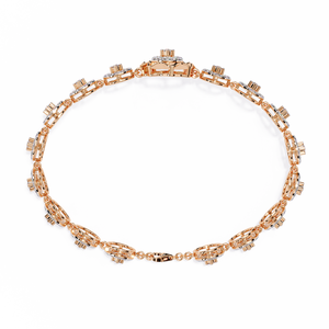 Fabulosa Pulsera de Diamantes Cultivados en Laboratorio de Oro de 18k, Elegantes Brazaletes de Diamantes - Product Image 4
