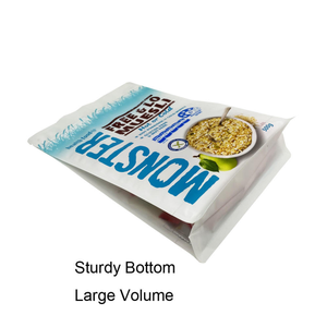 ถุงซิปด้านแบบตั้งได้กำหนดขนาดเอง-บรรจุภัณฑ์ที่สามารถนำกลับมาใช้ใหม่ได้สำหรับผลไม้แห้งเมล็ดพืชกราโนล่าและซูเปอร์ฟู้ดผลิตในเวียดนาม - Product Image 4