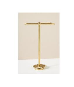 Toallero de latón hecho a mano con acabado antiguo para un estilo de baño tradicional, clásico, premium, resistente y anticorrosivo. - Product Image 1