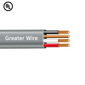 600V platte nylon gecoate zuivere koperen PVC geïsoleerde bouwdraad 6/2 6/3 8/2 8/3 10/2 10/3 12/2 12/3 14/2 14/3 UF-B kabel - Product Image 5