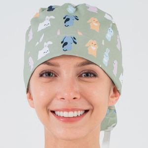 Gorro Quirúrgico de Enfermera con Logotipo Personalizado, Gorro de Médico de Algodón con Color Puro, Gorros Quirúrgicos para Mujer, Gorro de Trabajo Médico para Hospital - Product Image 5