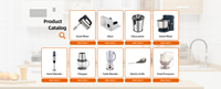 Batidora de Mano Eléctrica de Alta Potencia de 300W con Motor de CC de 220-240V, con Gancho para Masa, Voltaje Global OEM/ODM, Mezcla Suave