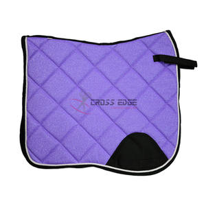 Tapis de selle de cheval en satin de luxe en vrac coussin en mousse respirant pour chevaux équitation cavalier saut et dressage antidérapant - Product Image 1