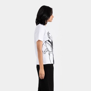 Offre Spéciale grand écran imprimé blanc 100% coton femmes surdimensionné t-shirt Logo personnalisé Streetwear décontracté t-shirt pour les filles - Product Image 3