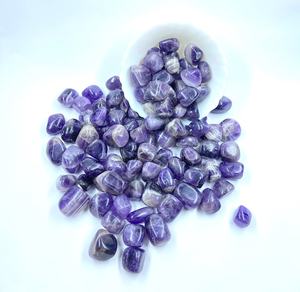 Pierres précieuses roulées d'améthyste naturelle en vrac cristaux de guérison polis en gros pierres d'énergie Reiki décor à la maison Feng Shui - Product Image 4