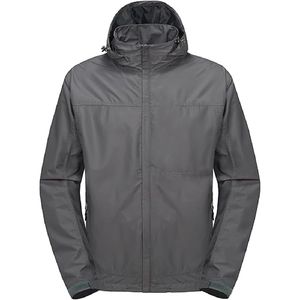 Chaqueta cortavientos de concha suave para hombre, impermeable, ligera, con capucha, para pesca, senderismo, chaqueta de nailon transpirable - Product Image 1