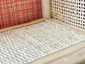 ชั้นวางหนังสือ3ชั้นทำจากหวายเวียดนามสำหรับเด็กห้องนอน,พร้อมสายรัดแบบสาน - Product Image 2