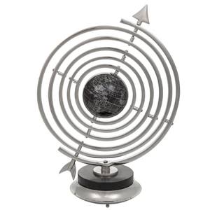 Armillaire Argent Globe Décoratif Armillaire Sphère Vintage Style Monde Globe Modèle Décor À La Maison Bureau Ornement - Product Image 2