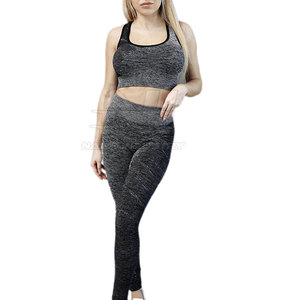Conjunto de Yoga para Mujer, Tallas Grandes, Diseño Profesional, 2 Piezas, Sin Mangas, Cintura Elástica, Transpirable y de Secado Rápido, Servicio OEM - Product Image 2