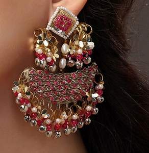 Pendientes Hechos a Mano con Bordado de Perlas, Pendientes Personalizados con Múltiples Cuentas, Joyería Festiva para Mujer al Mejor Precio, Pendientes con Cuentas - Product Image 3