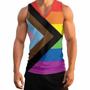 Nouveau débardeur pour hommes de haute qualité en coton décontracté sans manches col rond conception couleur personnalisée et respirant pour une utilisation en salle de sport - Product Image 1