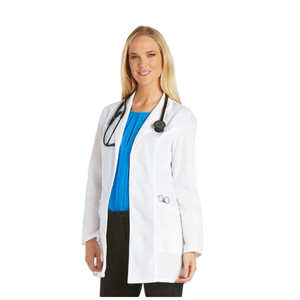 Blouse de laboratoire unisexe en tissu mélangé pour infirmière, style professionnel long de médecin, couture, usage hospitalier, polyester/coton, personnalisable - Product Image 2