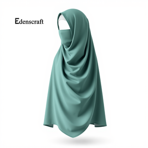 Foulard Khimar traditionnel personnalisable pour femmes élégant léger tissu respirant modeste porter long et sans couture - Product Image 3