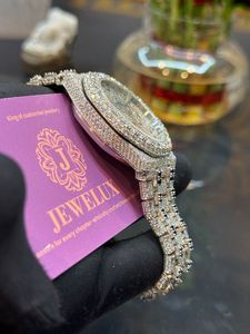 Montre Hip Hop mécanique en acier inoxydable de qualité supérieure pour hommes avec mode de luxe en diamant VVS à un prix incroyable - Product Image 5