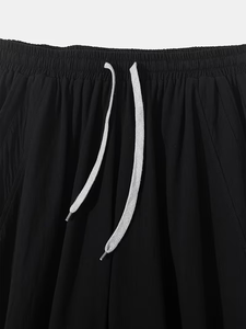 Pantalones casuales de lana para hombre, pantalón de cintura elástica para correr todo el día, colección de primavera y otoño - Product Image 4