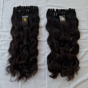 Extensions de Cheveux Humains Vierges Indiens de Qualité Supérieure, Double Trame, Ondulés, Cheveux de Temple Indiens, Fournisseurs de Bundles - Product Image 6