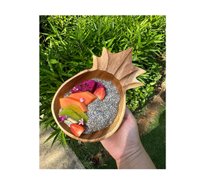 Bol de service en bois d'acacia Bols ronds pour salades Fruits Nourriture Snacks Fait à la main en bois pour la fête à la maison Utilisation dans les restaurants modernes - Product Image 3