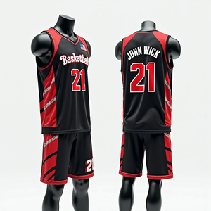 Uniformes de baloncesto personalizados, camiseta y pantalones cortos sublimados RTS, ropa deportiva transpirable de secado rápido para hombres, alta calidad - Product Image 3