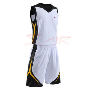 Maillots de basket-ball personnalisés de haute qualité pour adultes, taille plus, sans manches, respirants, ensemble court, réversible, imprimé tendance, uniforme d'équipe - Product Image 5