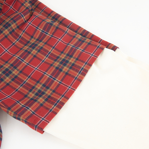 Wholesale Factory Boxy Fit Jacquard Embroidery Button up Plaid <b>Flannel</b> <b>Shirt</b> Oversized Double Layer Long Sleeve T-<b>shirt</b> <b>Men</b> - Product Image 5