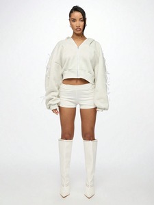 Sudadera con capucha y cremallera con forro térmico, ajuste unisex, ropa de gimnasio, moda casual, bordado personalizado, pedido a granel, entrega rápida - Product Image 4