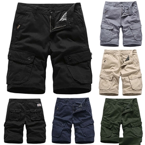 Pantalones cortos cargo de seis bolsillos de verano súper calientes, transpirables de secado rápido, multicolor, Vintage, ecológicos, para exteriores, informales, ropa inteligente sólida - Product Image 1