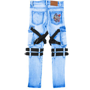 Pantalon en jean skinny léger et de haute qualité en toile, coupe régulière, pour homme, prix de gros 2026 - Product Image 2