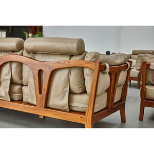 Elegante y moderno marco de madera de teca sofá de 3 plazas de sofá conjunto de muebles para sala de estar - Product Image 2