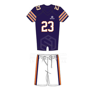 Uniforme de fútbol americano de color personalizado de diferentes estilos Uniforme de fútbol americano de secado rápido cómodo - Product Image 2