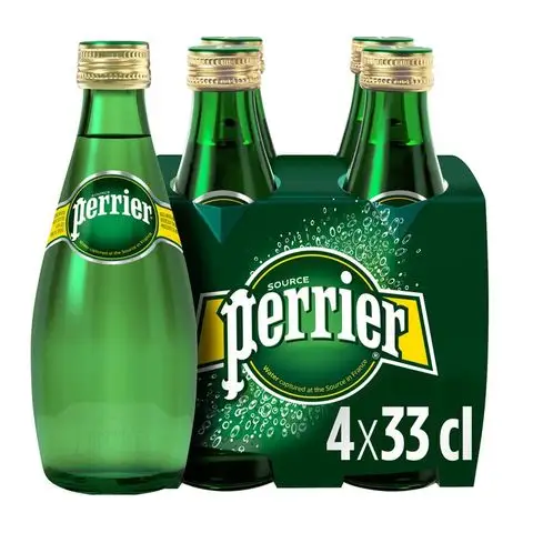 Barato perrier brilhante garrafa de vidro mineral de água 330ml