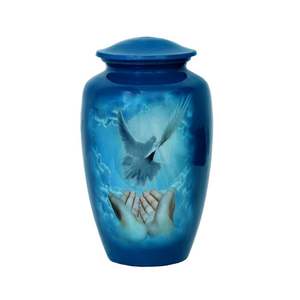 ที่มีคุณภาพสูงอุปกรณ์งานศพโลหะโกศเผาศพสำหรับการรักษามนุษย์เถ้าศพอุปกรณ์โลหะโกศ - Product Image 5