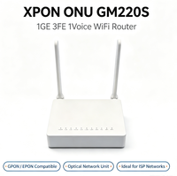 XPON ONU GM220S 1GE 3FE 1Voice WiFi Router GPON EPON Optical Network Unit for ISP