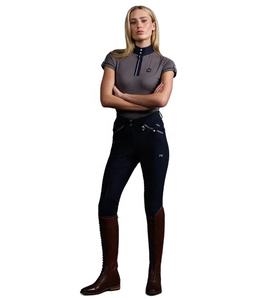 Pantalones de equitación al por mayor, pantalones de equitación ecuestres de cintura alta, personalizados, con silicona en toda la asiento, pantalones de montar a caballo - Product Image 4