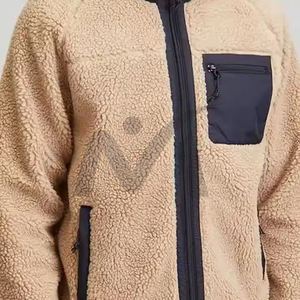 แจ็กเก็ตขนแกะสำหรับฤดูหนาวสำหรับผู้ชายแจ็คเก็ตเบสบอลยุทธวิธีบรรจุน้ำหนักเบามีทุกขนาดโลโก้ - Product Image 4