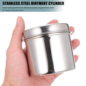 10 oz Stainless Steel Manual Ointment Jar Lid <b>Medical</b> Container for Lab Dentistry Liquid Cotton <b>Ball</b> Basis Surgical Instruments - Product Image 4