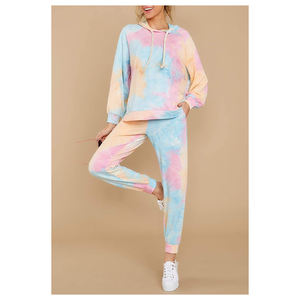 Conjunto de chándal de manga larga con capucha y pantalones para mujer, ropa para correr, sudadera de 2 piezas, chándal - Product Image 6