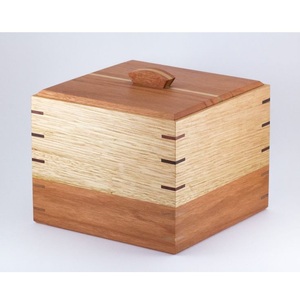 Caja de almacenamiento de madera rústica para decoración de entrada de sala de estar - Product Image 4