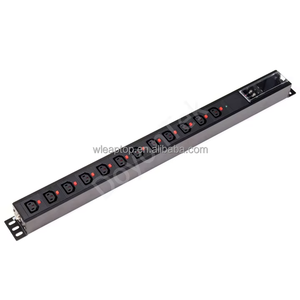 DoyonTek Metal 1U IEC C13/C19 Rack PDU avec 12 prises, fonction d'éclairage et de verrouillage pour les centres informatiques et les centres de données IDC - Product Image 6