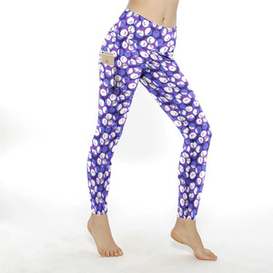 Leggings de Cintura Alta para Mujer con Logotipo Impreso Personalizado, Pantalones de Yoga Transpirables y Elásticos, Ropa Deportiva al por Mayor - Product Image 4